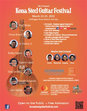 2023 Kona Steel Guitar Festival Poster